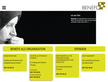 Tablet Screenshot of benefo.ch